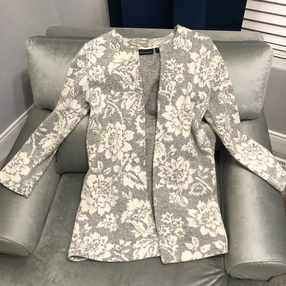 Grey and white Cynthia Rowley Jacket